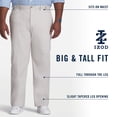 thumbnail image 5 of IZOD Pantalon à devant Plat Extensible de Performance pour Homme Grande Taille, Noir, 44W X 32L, 5 of 5