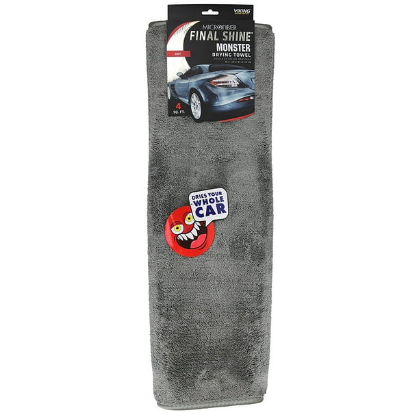 Viking Ultra Plush Microfiber Monster Drying Towel Gray