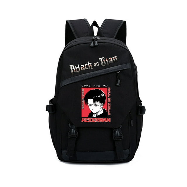Mochila para portátil Ackerman Attacks Ons Titans con carga USB