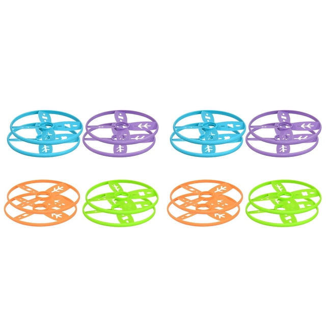 WUSUOWEI 16PCS Flying Launching Supplement Set,4 Colors,2.56 Inch,Compatible with Most Handheld and Foot Flying Toys,Handheld Disc Launching Toy,Outside Games for Beach,Yard,Park,Picnic,Camping