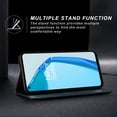 thumbnail image 4 of Wallet Case for OnePlus 9 Pro, Folio Flip PU Leather Magnetic Buckle Slim Back Cover Built-in Card Holder Slot and Stand for OnePlus 9 Pro 5G (Blue), 4 of 12