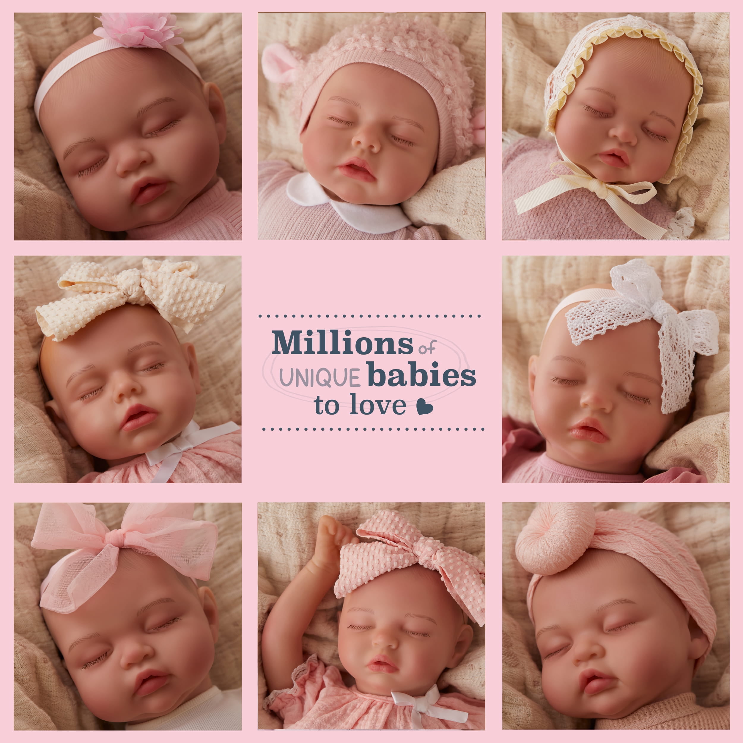 BABY born Real Hand-Painted, Realistic Reborn Baby Doll Girl - Fair, Closed Eyes, Ages 3+