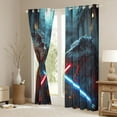 thumbnail image 3 of Castle Fairy Female Men Adults Animal Dinosaur Curtains Pack of 2 (42x84 Each),Neon Light Lightsaber Curtains Blackout,Video Game Bedroom Curtains,Super Cozy Room Decor, 3 of 6