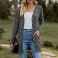thumbnail image 7 of Women's Long Sleeve Cardigan Sweater Lightweight Button Down Brushed Knit Cardigan with Pockets -S~3XL, 7 of 7