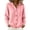 21#Pink, variant on Women's Knit Hooded Cardigan, Long Sleeve Front Button Down Drawstring Solid Color Sweater , Fall Trendy Loose Fit Casual Top Pink XL