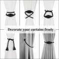 thumbnail image 5 of FABLE- 4 Pack Magnetic Curtain Tiebacks Rope Window Decorative Drapes Weave Holdbacks, 5 of 6