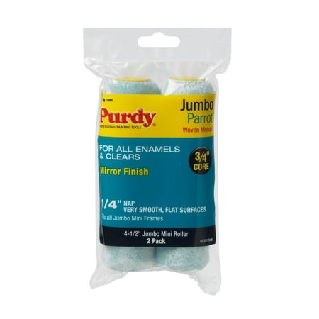 Purdy Parrot Jumbo Mini Roller Cover, 4-1/2 in. x 1/4 in., 2 count