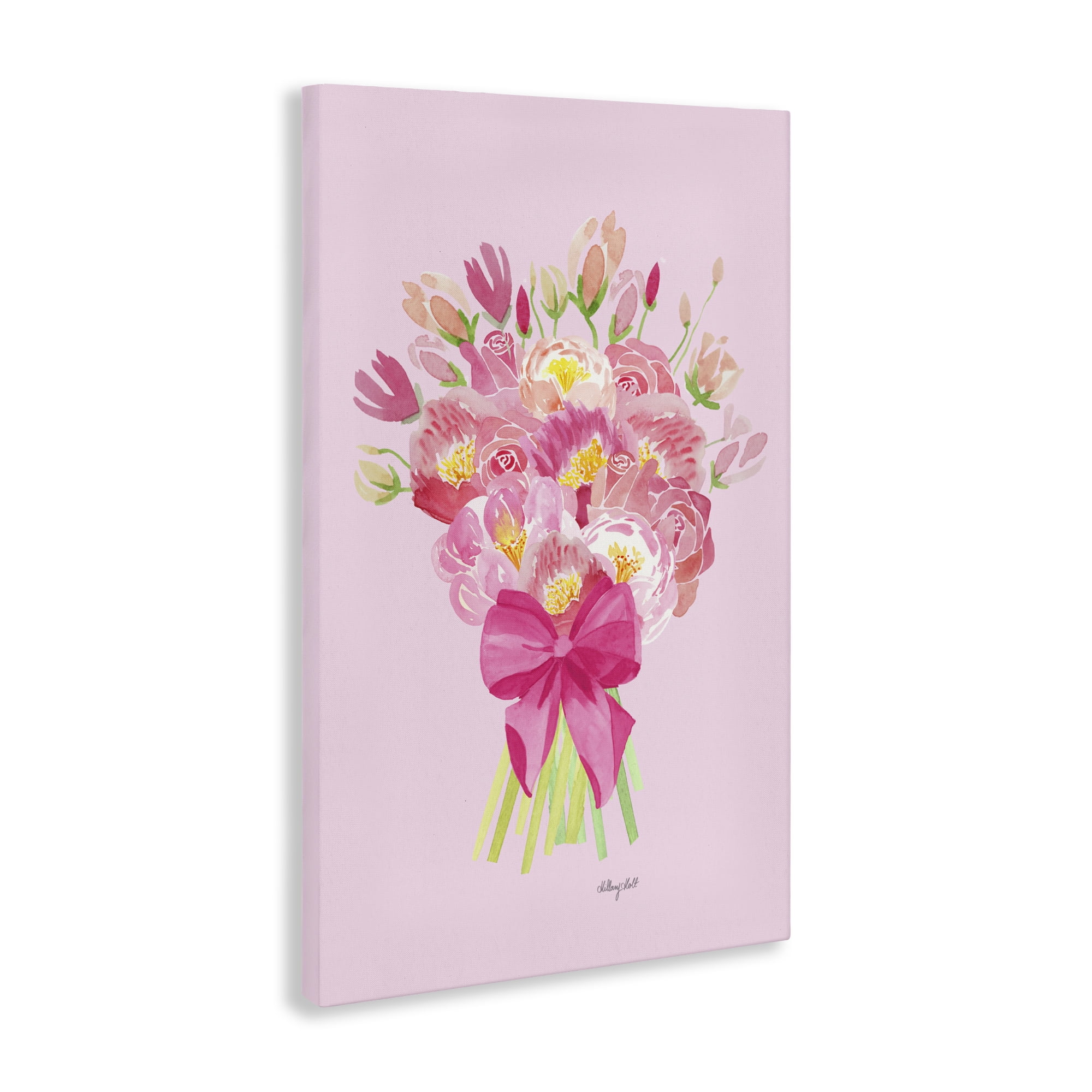 Stupell Industries Romantic Blushing Peonies Canvas Wall Art, design by Hillary Holt