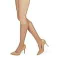 thumbnail image 3 of MeMoi Women's Light Support Sheer Knee Highs - Womens - Female, One Size, Black, 3 of 6