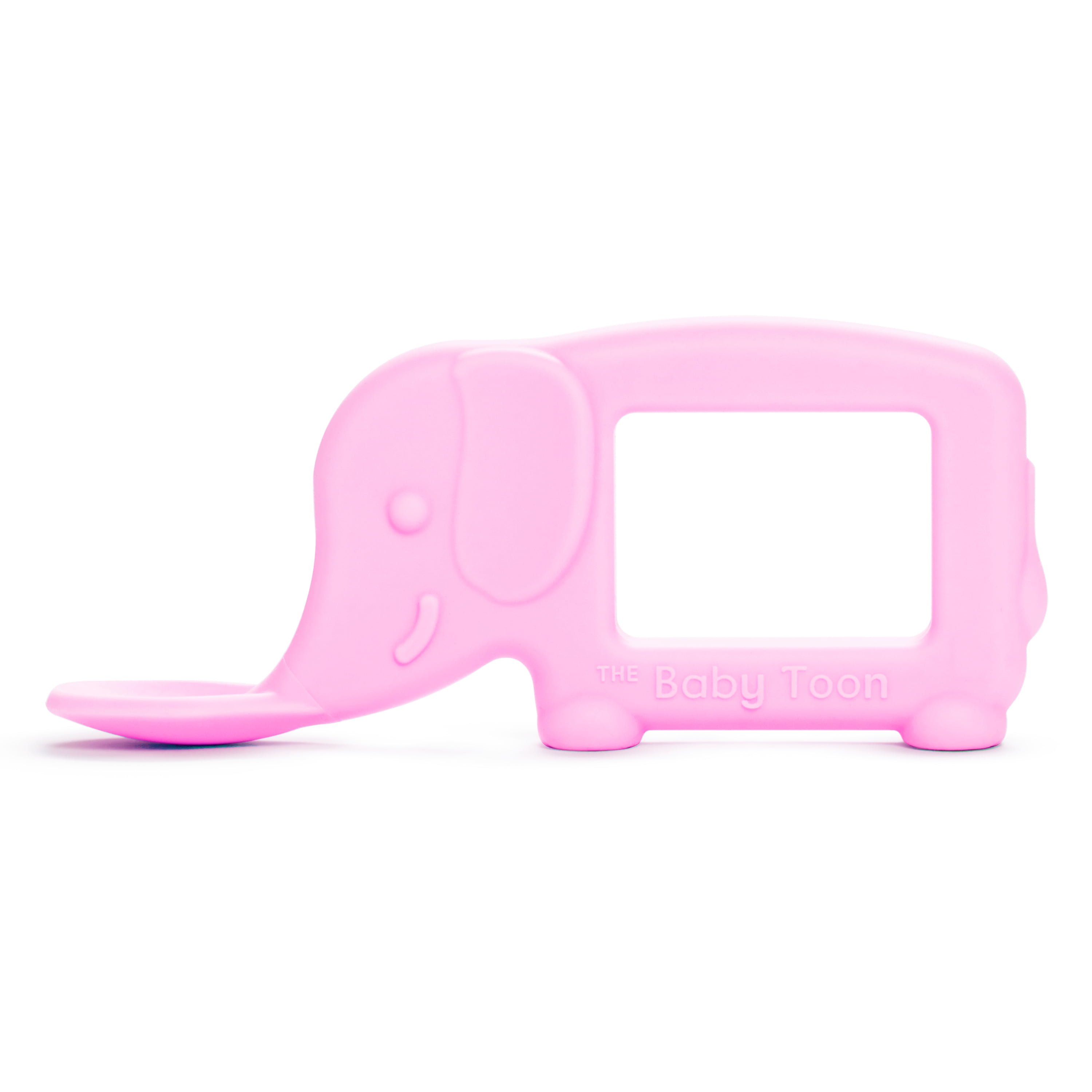 Munchkin The Baby Toon™ Silicone Teething Spoon, Elephant, Pink (As