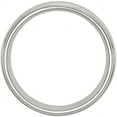 thumbnail image 2 of Primal Steel Stainless Steel Sterling Silver Inlay Brushed/ 8mm Ridged Edge Band, 2 of 9