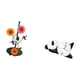 thumbnail image 5 of Dispensador de toallas de papel con forma de panda, antideslizante, vertical, con reloj de pared. Diseño práctico, resistente y moderno. Ideal para de, 5 of 8