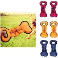 thumbnail image 2 of 2Pcs Puppy Bone Shape Tug Toys Medium Small Large Dog Teeth Cleaning - Rose Red, 2 of 8
