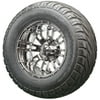 Golf Cart Wheels and Tires - 12" RHOX RX272 Chrome w/ All Terrains - Set of 4