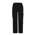 thumbnail image 4 of Womens Cargo Pants with Pockets Wide Leg Sweatpants High Waisted Joggers Outdoor Athletic Workout Casual Loose Pants Soft Comfy Lightweight Baggy Jogging Vacation Hilking Trousers, 4 of 6
