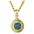 thumbnail image 4 of RAINBOW MOUNTAIN 14KT GOLD &amp; DIAMOND NATURAL SOLID AUSTRALIAN OPAL NECKLACE, 4 of 5
