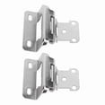 thumbnail image 1 of Self Closing Cabinet Hinge Semi Wrap Overlay Cupboard Hinge 1/2 Inch Enhanced Safety Steel Semi Wrap Overlay Cupboard Door Hinge for Kitchen Bathroom RV Boat, 1 of 7