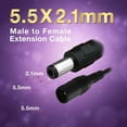 thumbnail image 5 of Power Extension Cable Cord 12Vdc 5M/10M For Cctv Security Camera Dvr 5.5Mmx2.1Mm, 5 of 6