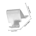 thumbnail image 2 of WEUVEB 24Ud Clips De Soporte Para Estantes De Gabinete Material Metálico Fuerte Plata, 2 of 8