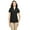 Black/ White, variant on B16628125 Womens Deck Polo Shirt, Oxford Heather - Large