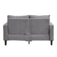 thumbnail image 3 of Xukmct 2 Seat Upholstered Loveseat Sofa with Wooden Frame, 57" Small Space Saving Sofa Couch for Living Room Bedroom Apartment, Light Gray, 3 of 6