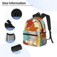 thumbnail image 5 of Vsdgher Fall Maple Leaves Print Unisex Large Capacity Bookbag Schoolbag Casual Daypack for High School/College/Teens/Travel/Work, 5 of 8