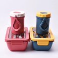 thumbnail image 3 of Japanese Style New Microwave Lunch Box with Bento Compartments Portable Box Leakproof Food Container for Kids with Tableware Green cup, 3 of 6