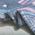 thumbnail image 2 of Mainstays Kids Glow Throw Blanket Rainbow, 2 of 7