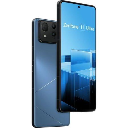 ASUS Zenfone 11 Ultra Unlocked Android Phone US Version 12GB+256GB 6.78” FHD+ AMOLED 120Hz Fast Display 5G Dual SIM Skyline Blue AI2401-12G256G-BL