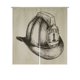 thumbnail image 1 of Cortina Noren ABPHQTO Bosquejo de casco de bombero Japonés 85x150 cm, 1 of 1