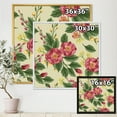 thumbnail image 4 of Designart 'Vintage Sweet Peas and Peonies On Beige' Traditional Framed Canvas Wall Art Print, 4 of 5