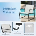 thumbnail image 3 of Outdoor Patio Furniture Set, Rust-Proof Steel Bistro Set with Breathable Textilene Fabric, All-Weather 3-Piece Chairs for Balcony, Backyard, Garden and Poolside(Gray), 3 of 6