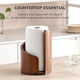 thumbnail image 5 of Mountain Paper Towel Holder Countertop with Mango Wood Round Base and Iron Holder, Wood Paper Towel Holders Countertop, Easy One-Handed Operation for Kitchen Bathroom (Gray), 5 of 7