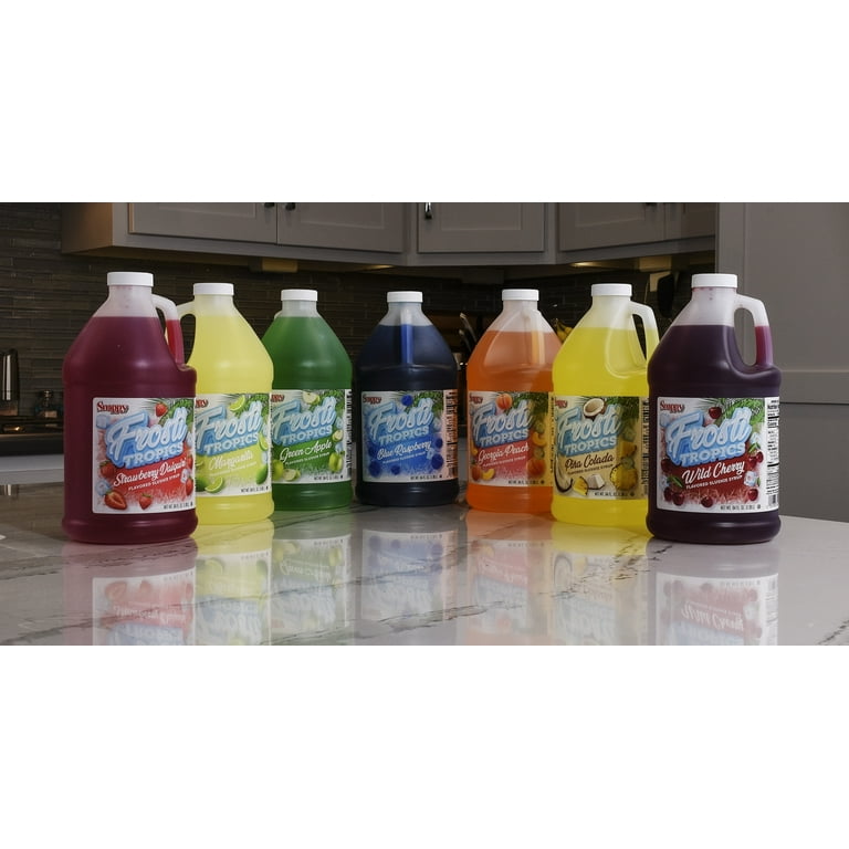 Snappy Frosti Tropics Wild Cherry Slushie Syrup, 6 Pack of 1/2
