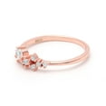 thumbnail image 5 of UIONEN CZ Rings for Women Sterling Sivler S925 Rose Gold Color Band Size 4, 5 of 5