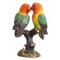 thumbnail image 2 of Estatuilla de loro, adorno de tortolitos, artesanías de recuerdo coleccionables, decoración de escritorio, decoración del hogar para estantería,, 2 of 9