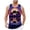Purple, variant on Mens Tank Top, Men's Tank Top for Summer Beach Wear Digital 3D Printed Sleeveless Vest with Tropical Coconut Tree Design and Lightweight Comfort Purple XXXL
