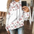 thumbnail image 4 of Fesfesfes Women Hooded Casual Slim Christmas Print Pachwork Long Sleeve Tops Blouse Plus Size $10, 4 of 9