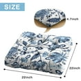 thumbnail image 2 of Square Dutch Velvet Meditation Pillow 22 Inch, Bohemian Style Cushion for Yoga and Relaxation, 2 of 7