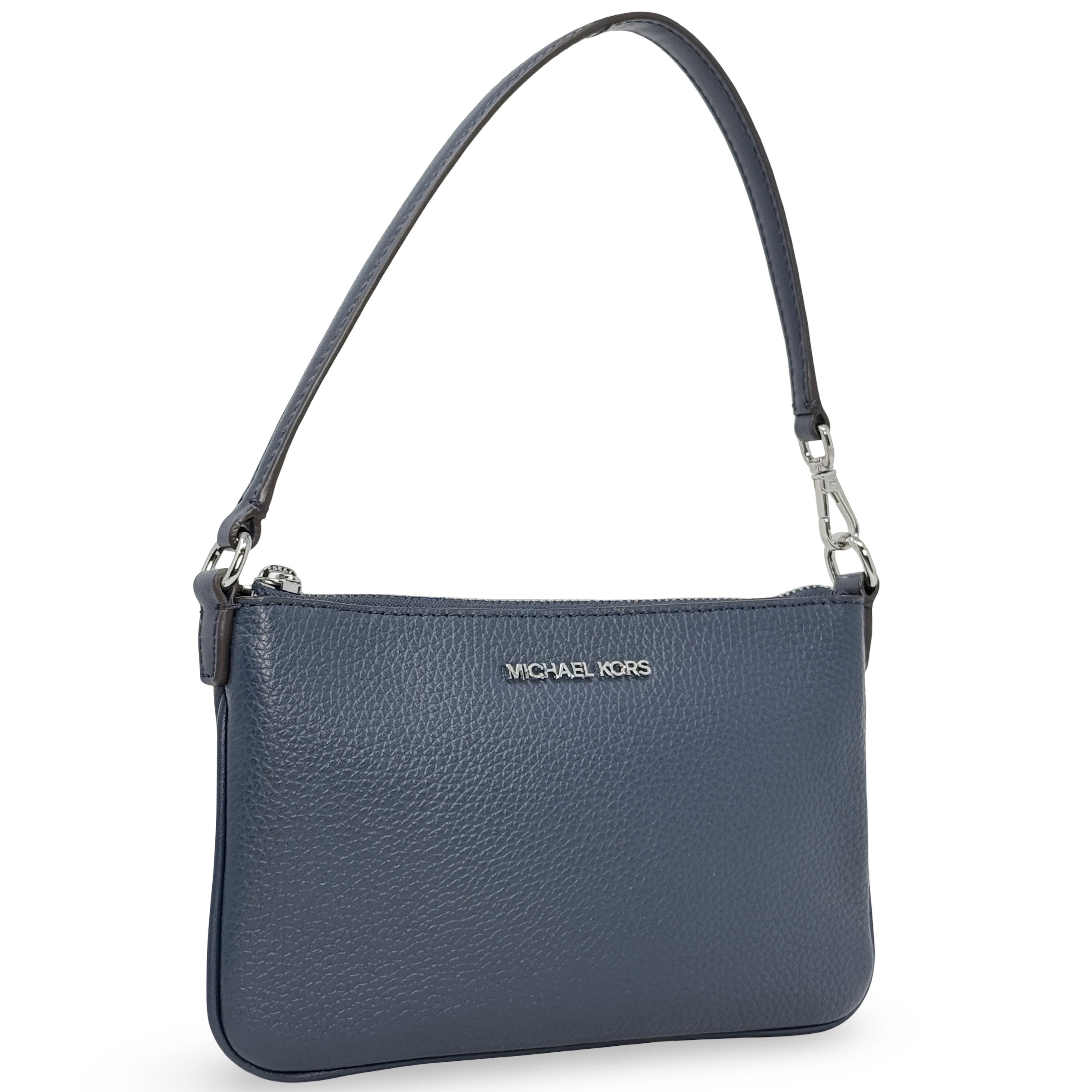 【J29302】Fab Groove / Atlantic Blue Michael Michael Kors Jet Set Small Pebbled Leather Convertible