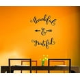 thumbnail image 3 of Thankful & Grateful Vinyl Wall Decal, 23 x 17 , Black, 3 of 3