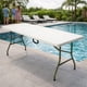 thumbnail image 3 of Mesa Plegable de Plastico Tipo Portafolio para Eventos Jardin Interior y Exterior 1.80 Metros, 3 of 8