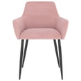 thumbnail image 2 of vidaXL Dining Chairs 2 pcs Pink Velvet, 2 of 5