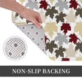thumbnail image 6 of Haiem maple leaves Pattern Front Door Mat Indoor Outdoor Entrance, Waterproof All-Season, All-Weather Doormat, Durable Flannel Fabric, Fade Resistant, Low Profile, 16x24in, 6 of 7