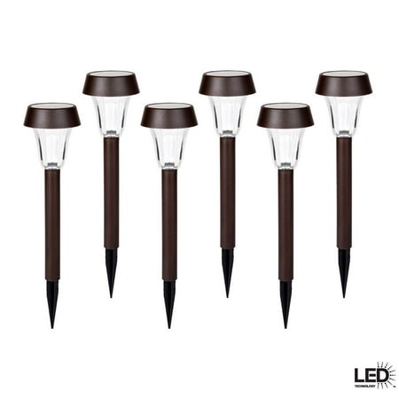 UPC 873046003799 product image for Solar Dark Brown Outdoor Integrated LED Landscape Solar Path Light with Fluted P | upcitemdb.com