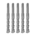 thumbnail image 5 of 5 Pcs Rotary Hammer Drill Bit 160mm Length 2 Flute Self Centering Carbide Tip Impact Drill Bits for Brick Stone Concrete 14mm/0.55in, 5 of 5