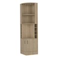 thumbnail image 1 of FM FURNITURE Kava Delhi Corner Bar Cabinet Light Pine (beige) Engineered Wood, 1 of 8
