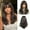 Natural black (large scalp) LC1287-1, variant on Hot Selling Export Bangs Layered Medium Length Straight Hair Highlighted Brown Fashion Wig Full Head Hairstyle Factory Direct Sale