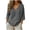 Dark Gray, variant on vigerkar Shirts for Women Plus Size 3/4 Sleeve Summer Causal Flowy Boho Gauze Tops Breathable Loose Peasant Blouses (Blue, 4XL)