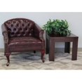 thumbnail image 3 of Boss Office Products Chaise de Club Touffetée en Rouge, 3 of 5